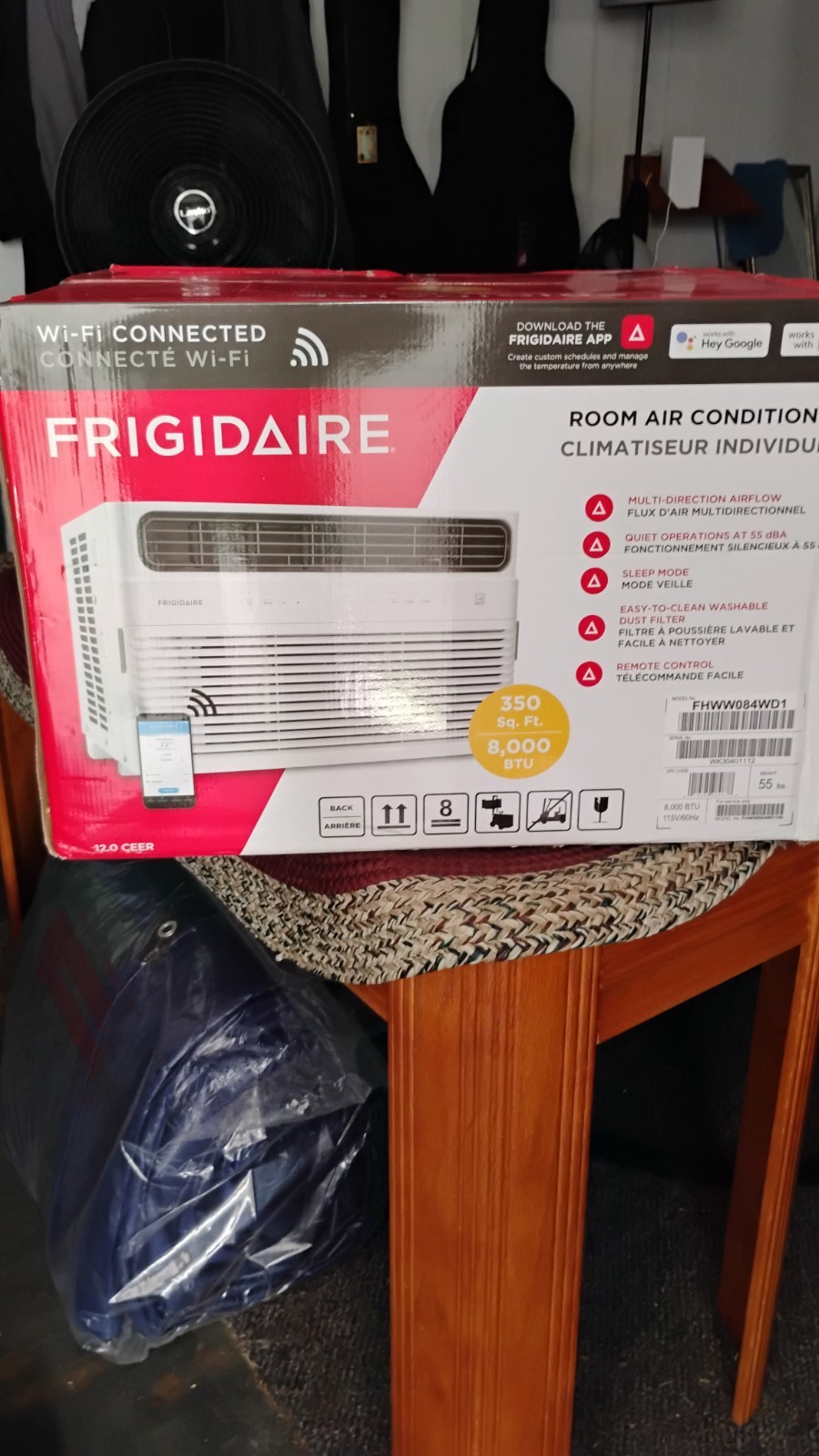 Fridgedaire 8000 BTU Digital AC WiFi Enabled Model # FHWWO84WD1,W/ Rem. $265 OBO