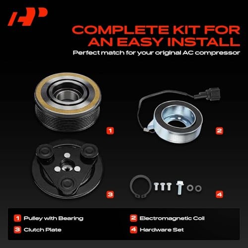 Air Conditioner AC Compressor Clutch Kit Compatible with Nissan Pathfinder