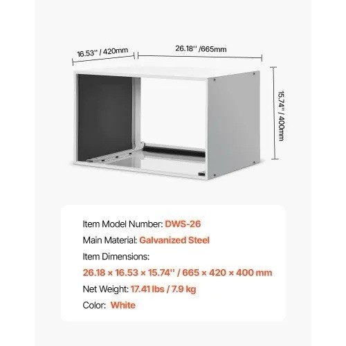 VEVOR Air Conditioner Wall Sleeve 26” Universal Through the Wall Mounted AC Vent