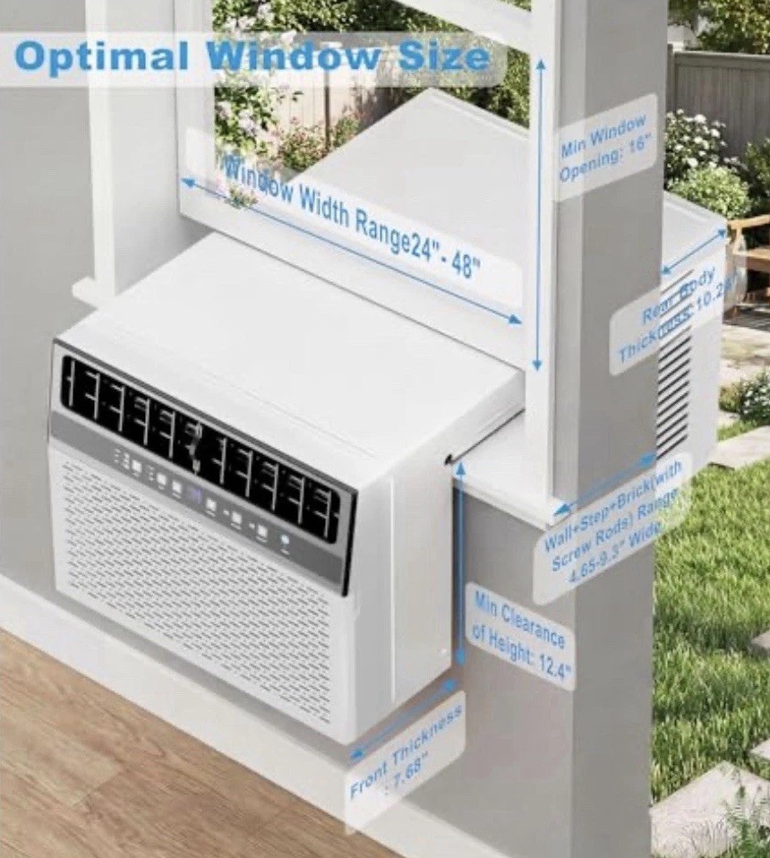 U Shaped Window Air Conditioner 12,000 BTU 550 sq ft NEW SEALED