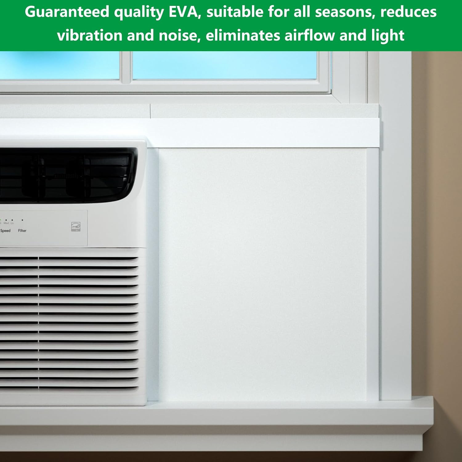 Window Air Conditioner,Side Insulated Foam Panel, Summer/Winter Heat and Draft I