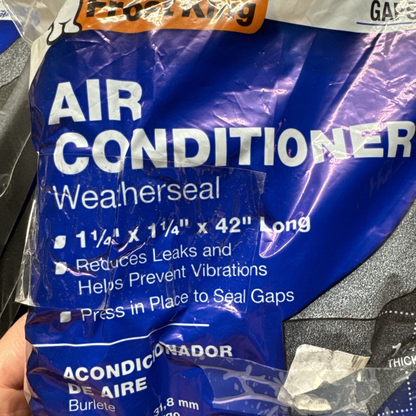 Frost King and Sika Air Conditioner / Gap Weatherseal Strip Lot Of 5 SEALED