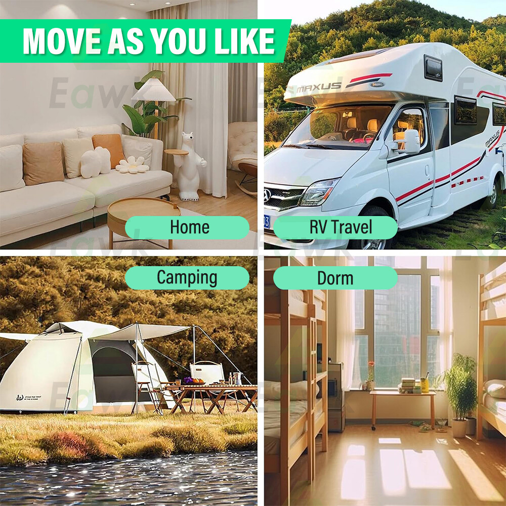 Mobile Small Air Conditioner Refrigerator Desktop With Remote Control 1876BTU