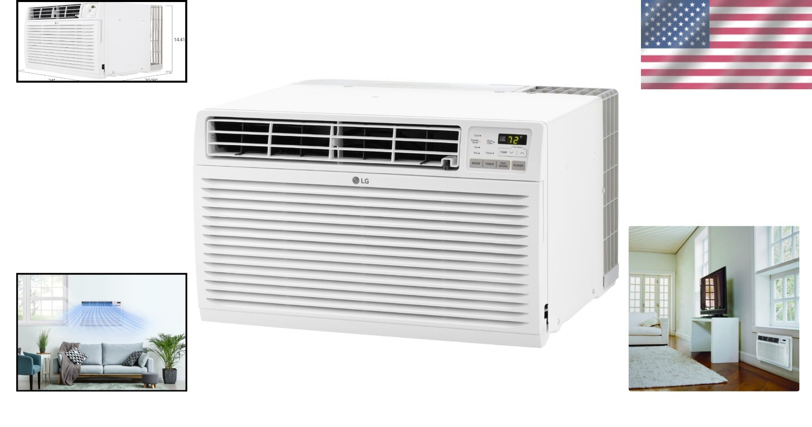 Remote-Controlled 11,800 BTU Air Conditioner – Cools Up to 530 Sq Ft Efficiently