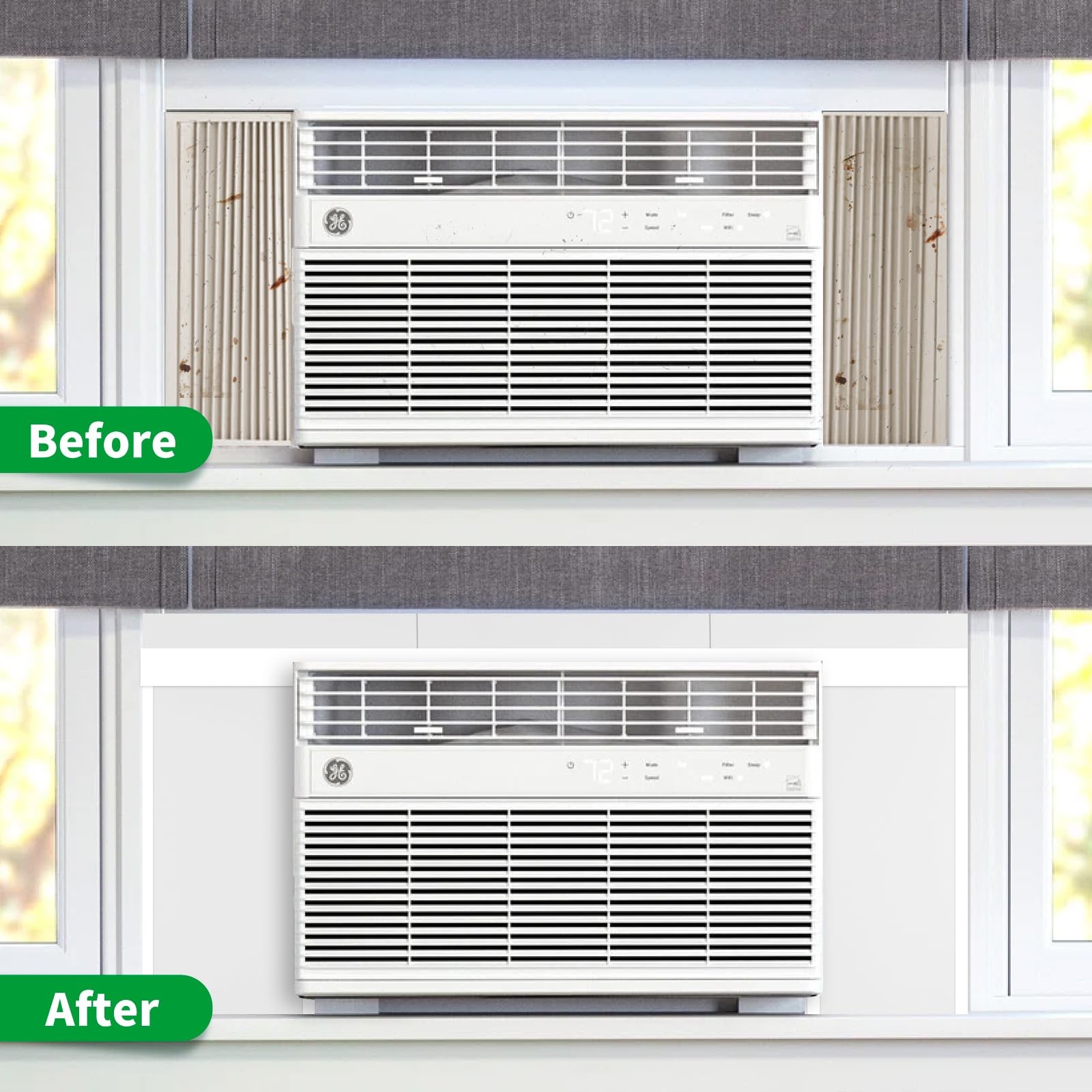 SZKXMJ Window AC Foam Panel WHITE