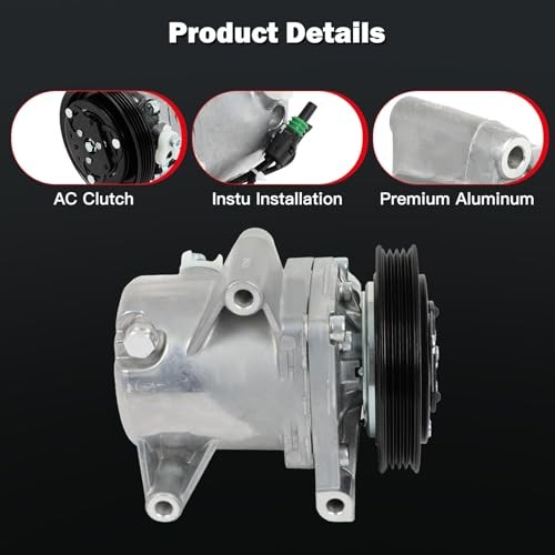 Air Conditioning Compressor for Smart Fortwo 1.0L 2008-2015 Replaces AC