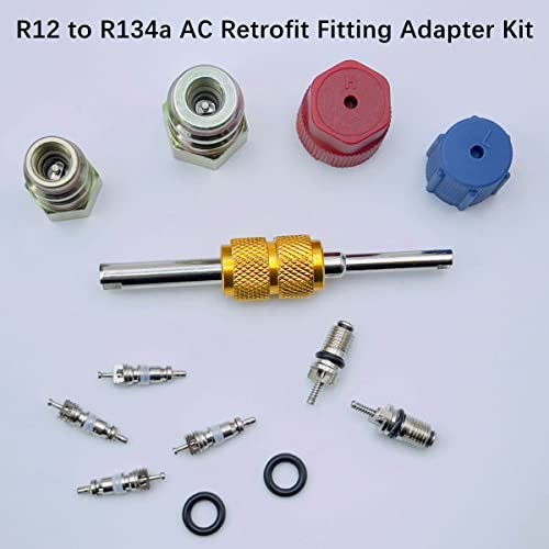 R12 to R134A AC Retrofit Fitting Adapter Kit, R12 R22 AC Conversion Adapter- A