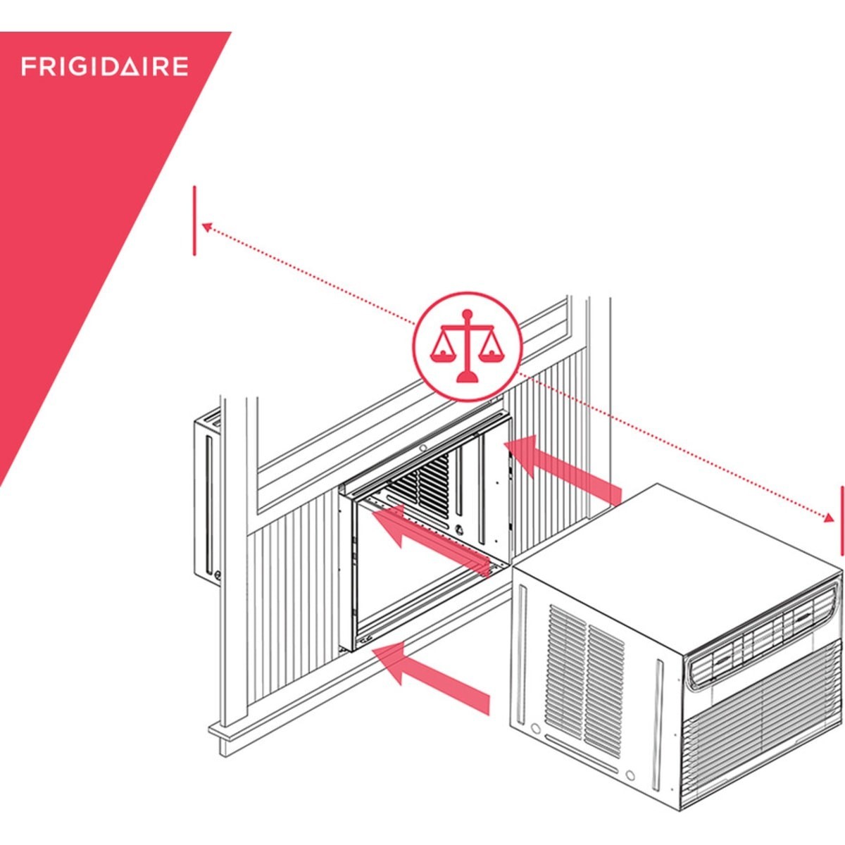 Frigidaire 23000 BTU Cool & 16000BTU Heat 230V Window Air Conditioner FHWE232WB2