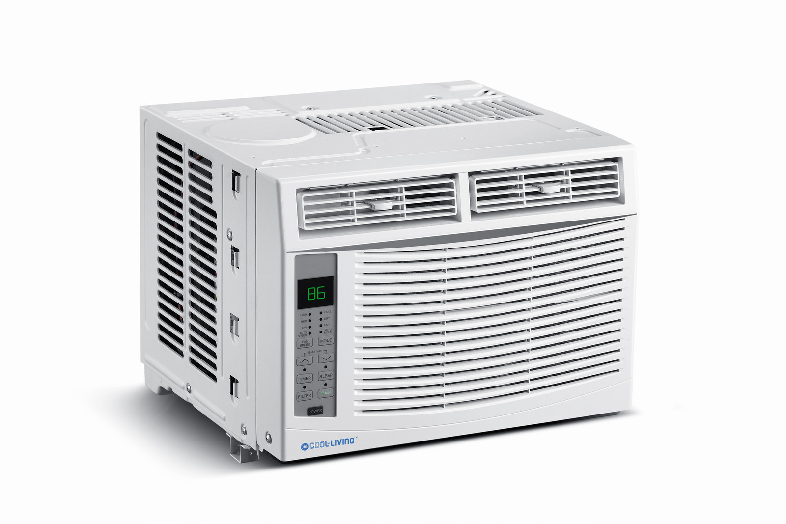 Cool-Living 6,000 BTU Window AC w/ Remote – 115V, Energy Saver, 3 Fan Speeds