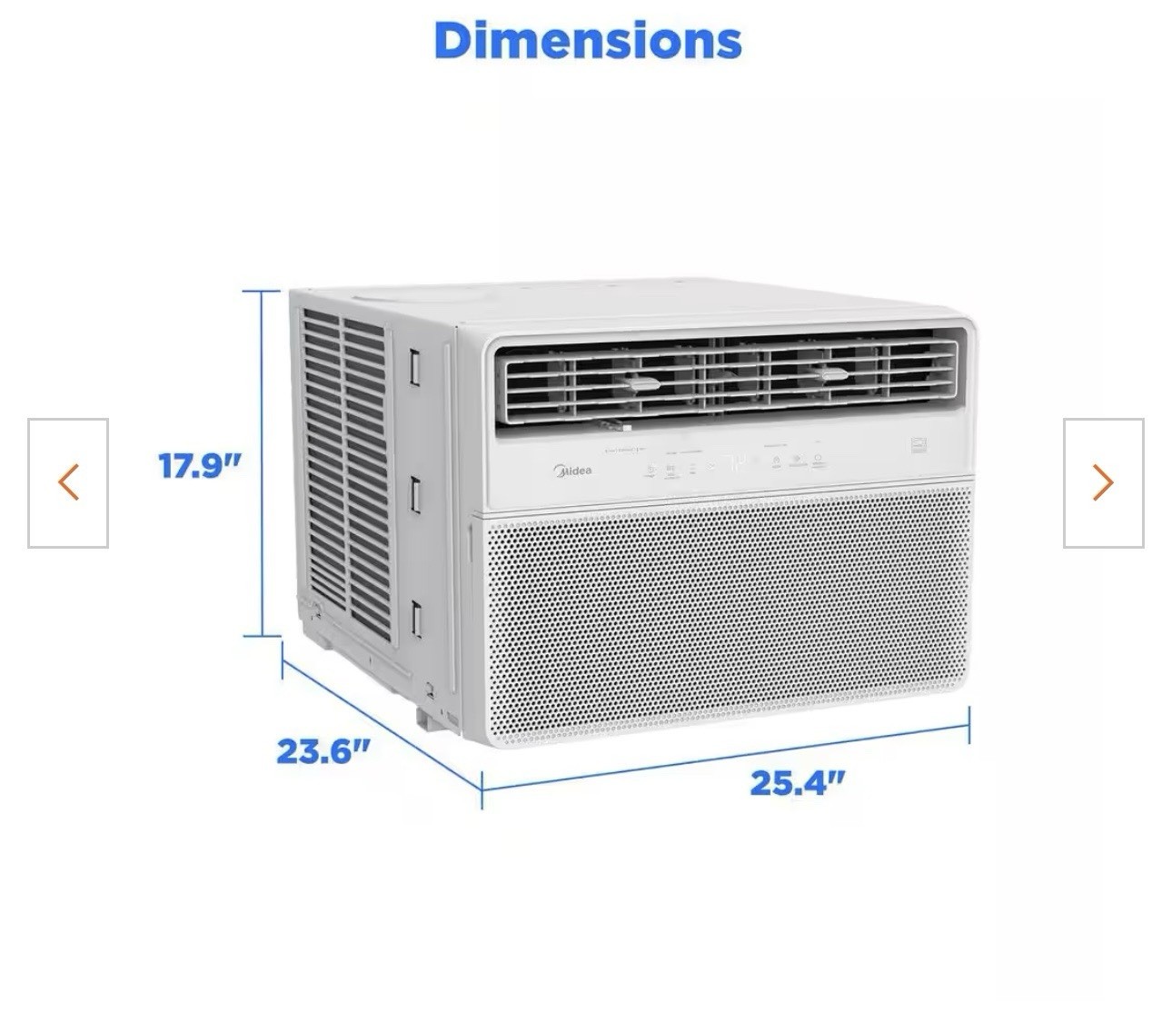 Midea QuietComfort Smart Window AC 24000 BTU White, App/Remote, 1500 sq ft