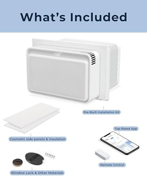 Window Air Conditioner – Quiet & Smart, Easy Install, Voice-Enabled, 6000 BTU