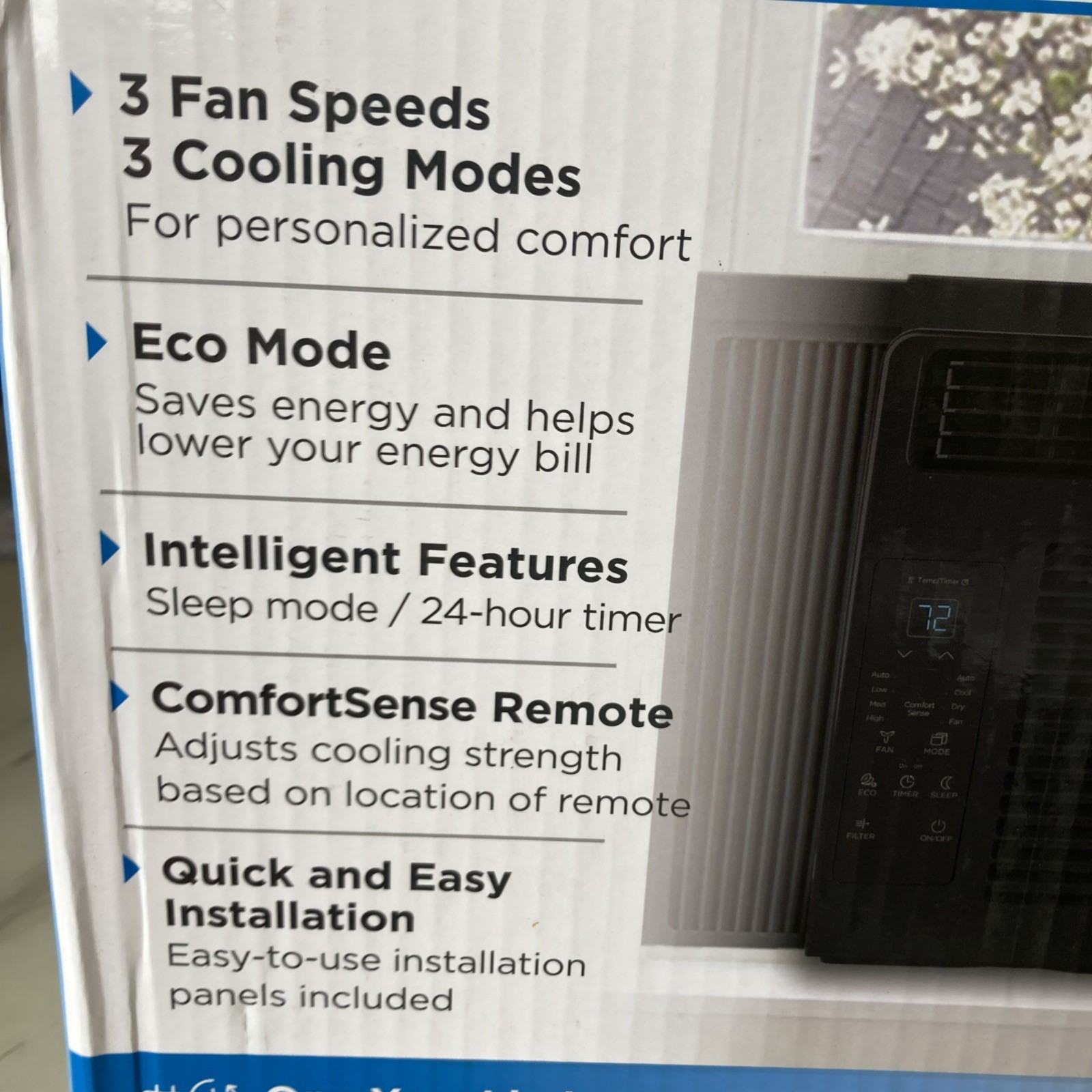 Midea 5000 BTU Window Air Conditioner 115V Mechanical Controls White Filter