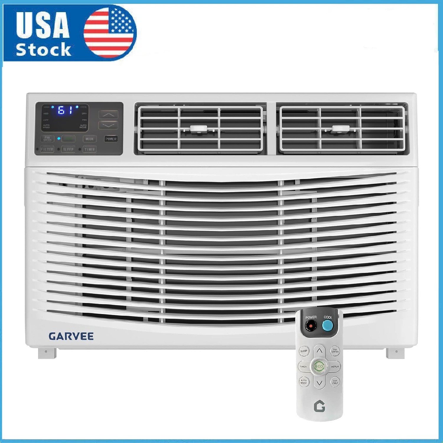 6000 BTU Window Air Conditioner ,Quiet AC Unit with Remote Control ,350 Sq.ft.