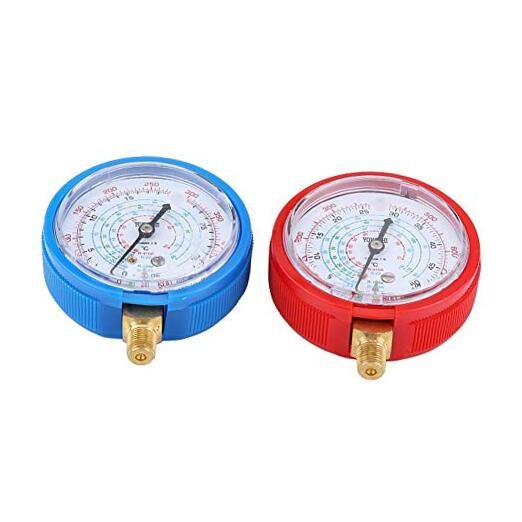 Air Conditioner Pressure Gauge, Pair of Air Conditioner R410A R134A R22
