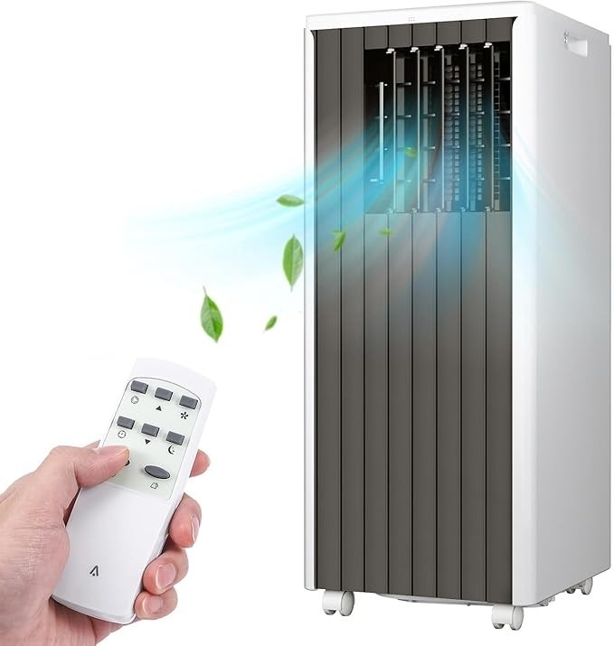 8000 BTU Portable Air Conditioner 350 Sq Ft w/ Dehumidifier & Fan & Window Kit