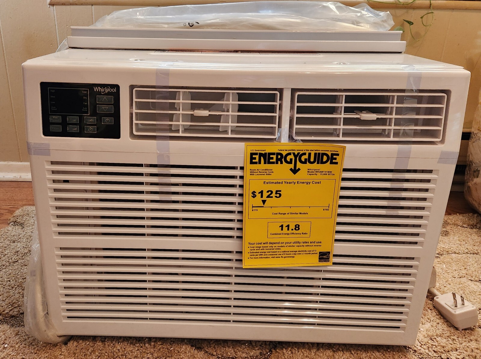 whirlpool 15000 btu