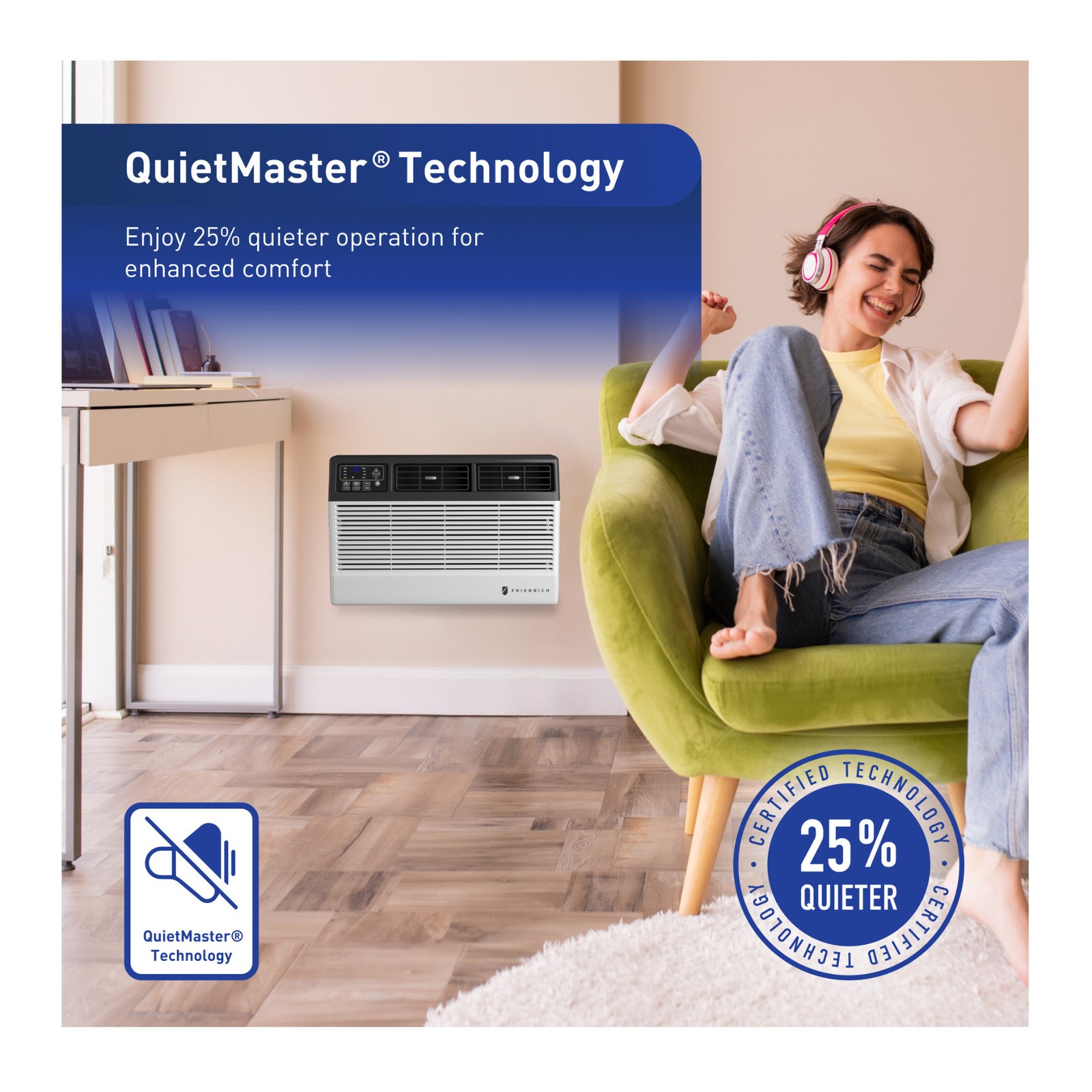 Friedrich Chill Premier Smart Window Air Conditioner 12000 BTU Cooling Power
