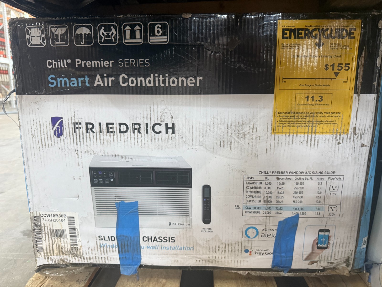 ❄️ Friedrich CCW18B30B 18,000 BTU Window Air Conditioner – New in Box ❄️