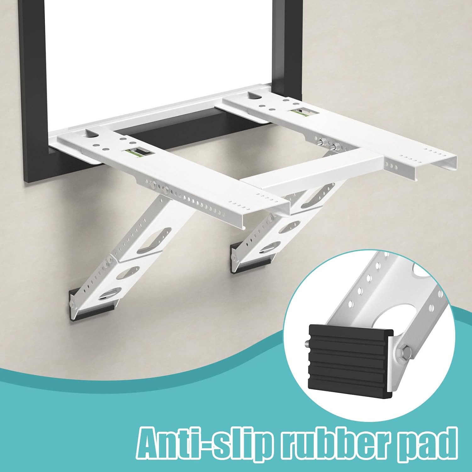 Air Conditioner Support Bracket, Adjustable Window Air Conditioner Bracket, No D