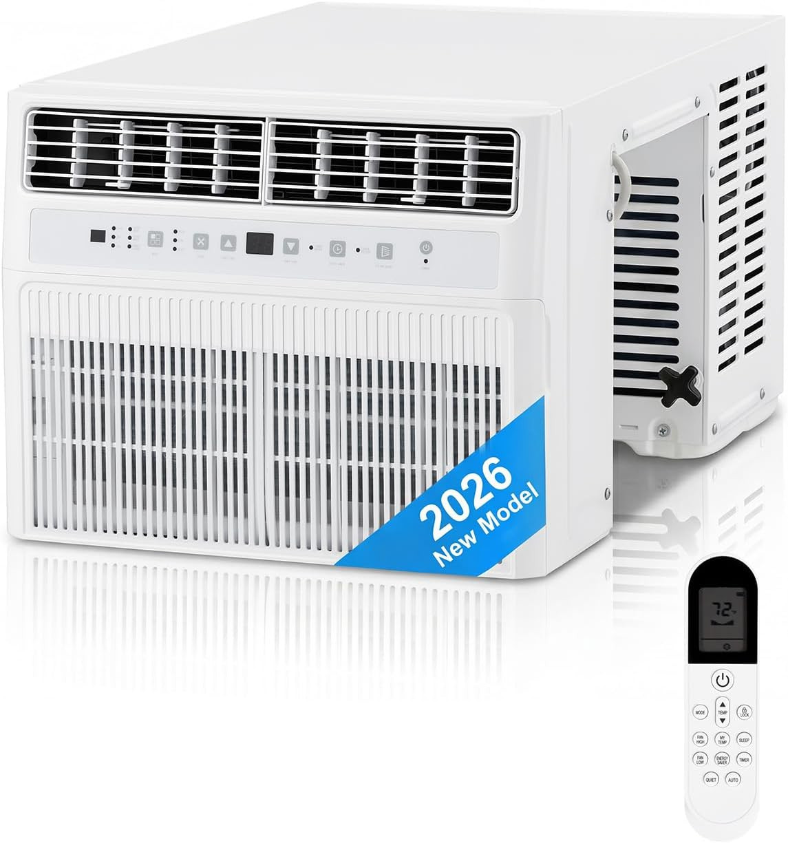 U-Shaped Window Air Conditioner, 12000BTU AC Unit Cools up to 350 Sq.Ft w/Remote