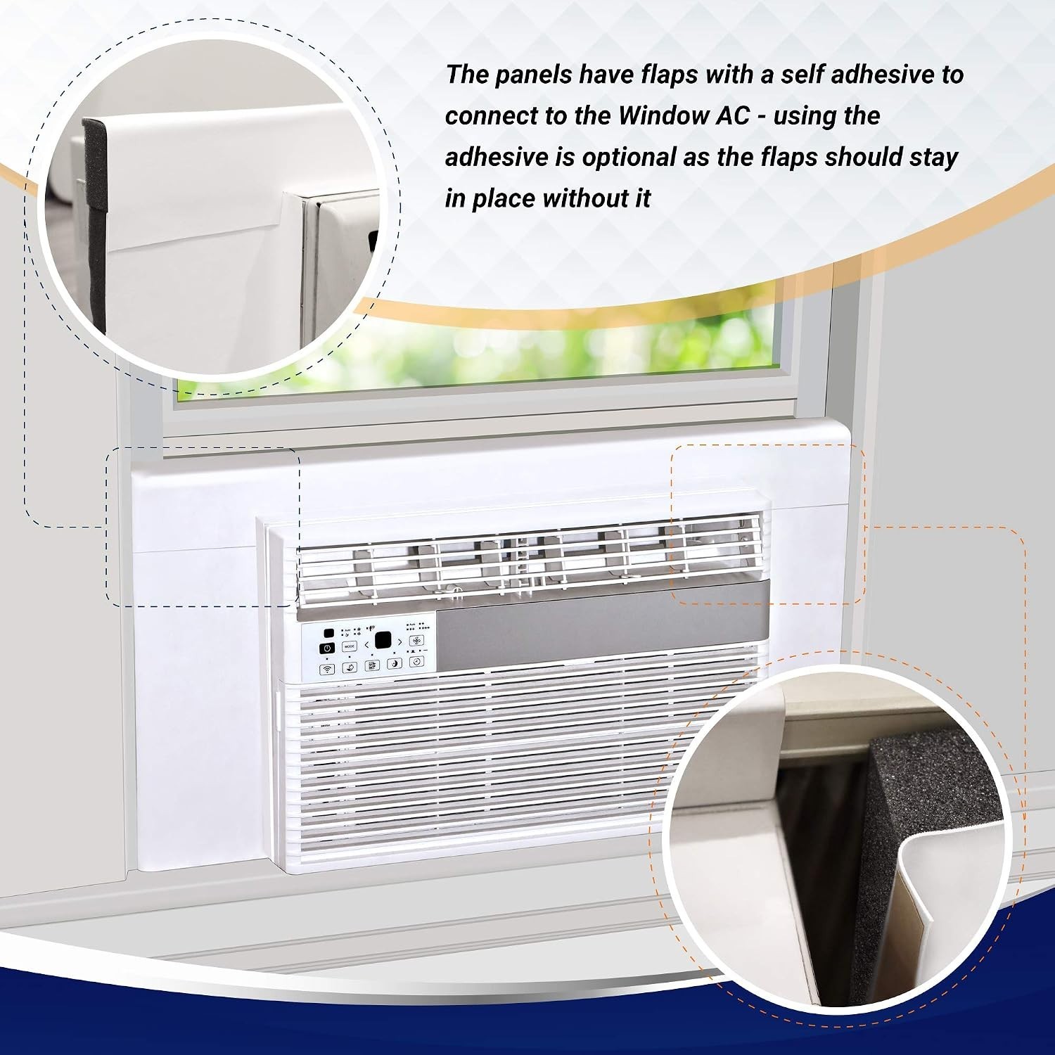 Window AC Side Panels for Winter & Summer