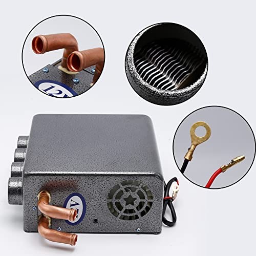 12V Car Auxiliary Heater, 4 Ports Universal Underdash Compact Auxiliary