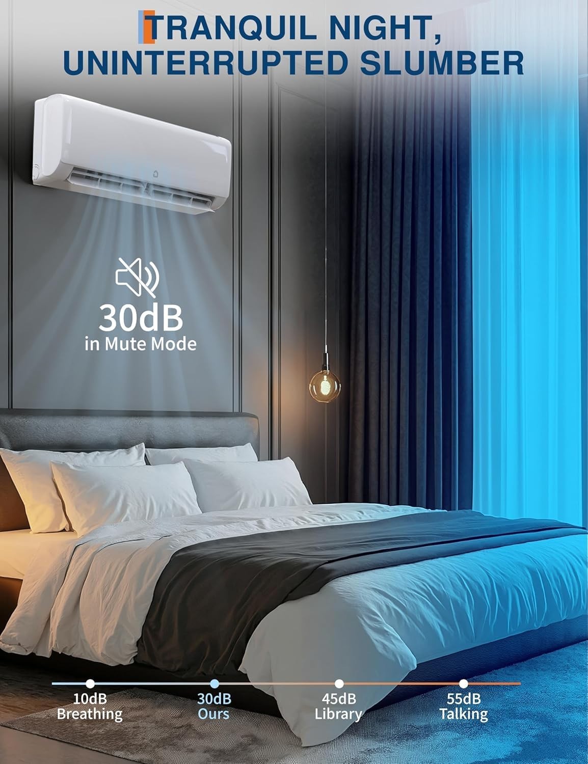 24000 BTU Mini Split Air Conditioner Heat Pump 19 SEER2 Ductless Mini Split 230V