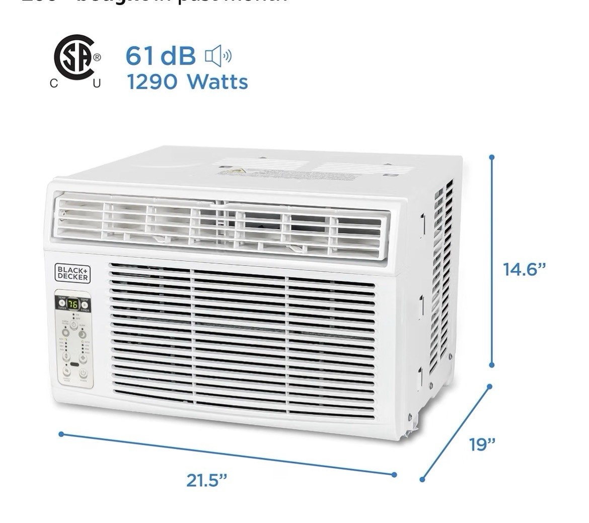 Black & Decker Window Air Conditioner 14300 BTU. Window Unit. Cold UpTo 700Sqf