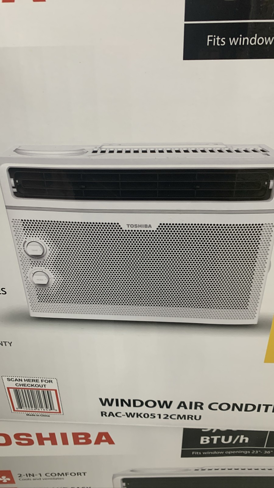 Toshiba 5000 BTU 115V Window AC RAC-WK0512CMRU White