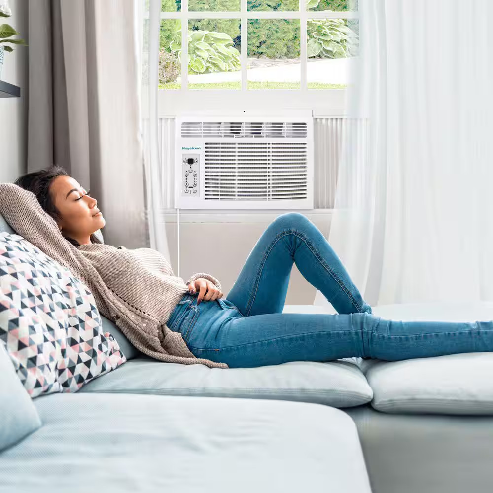 8,000 BTU (DOE) 115 Volts Window Air Conditioner Cools 350 Sq. Ft. with Remote i
