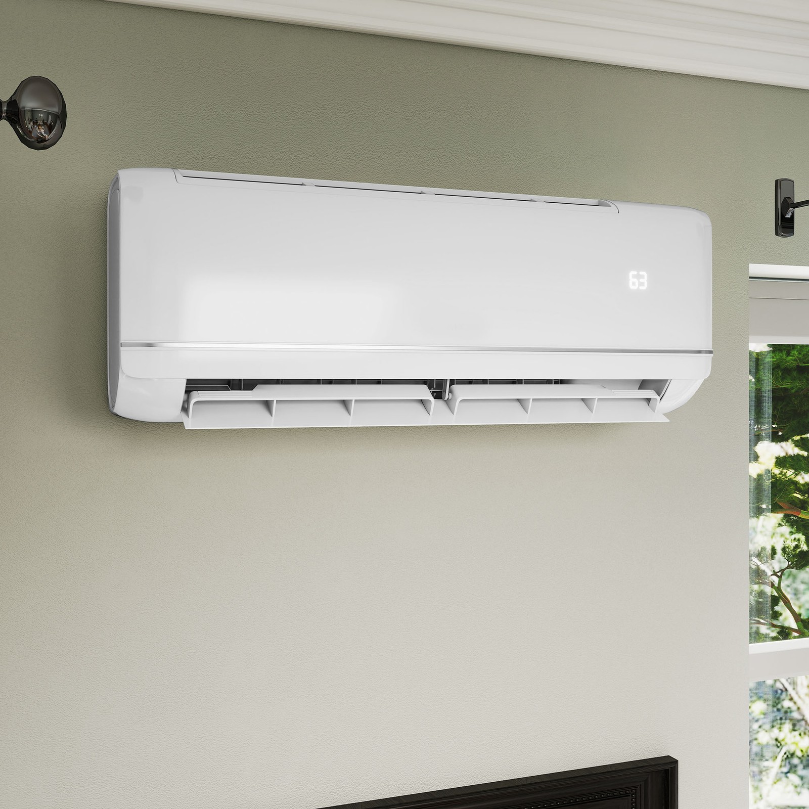 Sureaity 18000 BTU Mini Split Air Conditioner Heat Pump System 19 SEER2 208-230