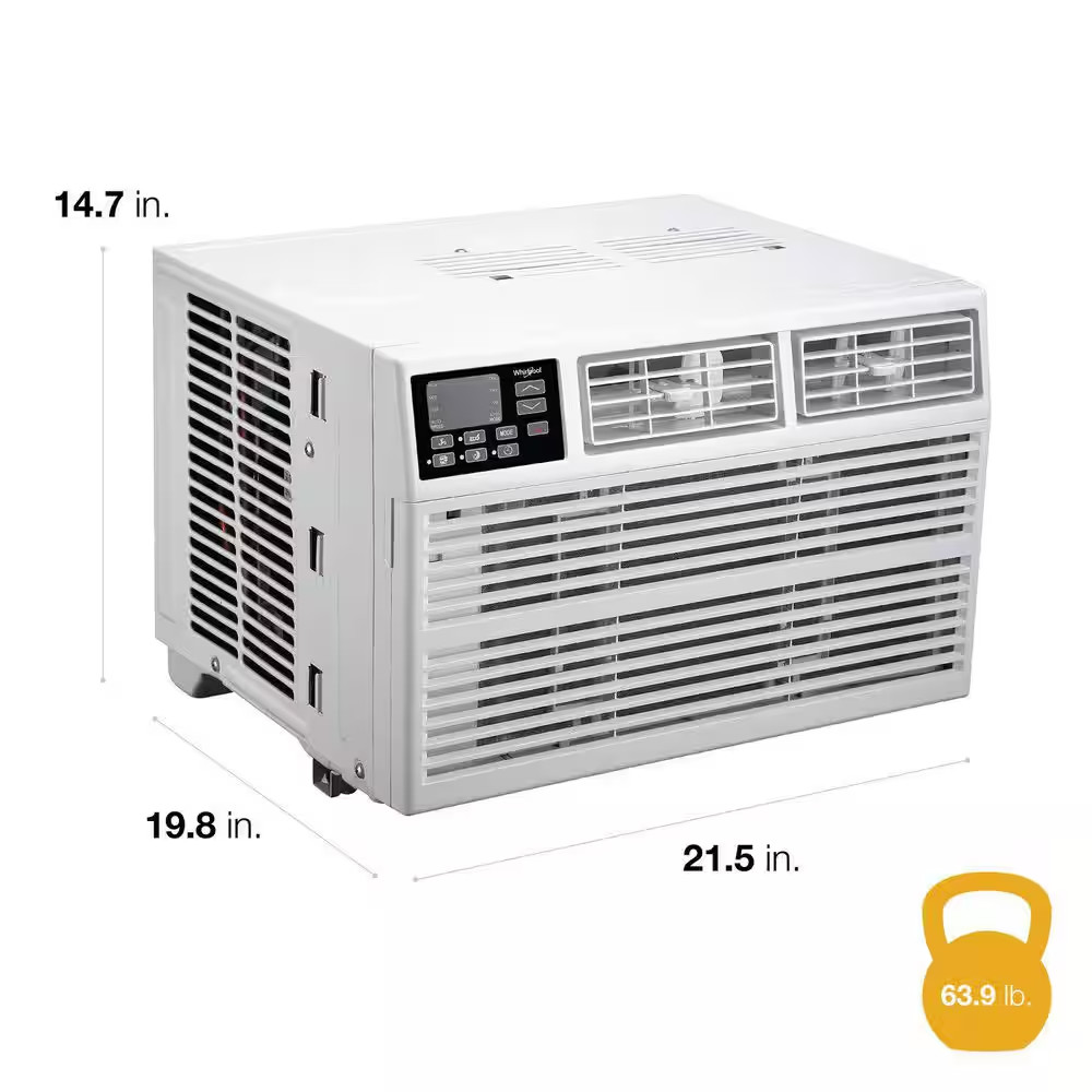 10,000 BTU (DOE) Window Air Conditioner Cools 450 Sq. Ft. with Remote in White