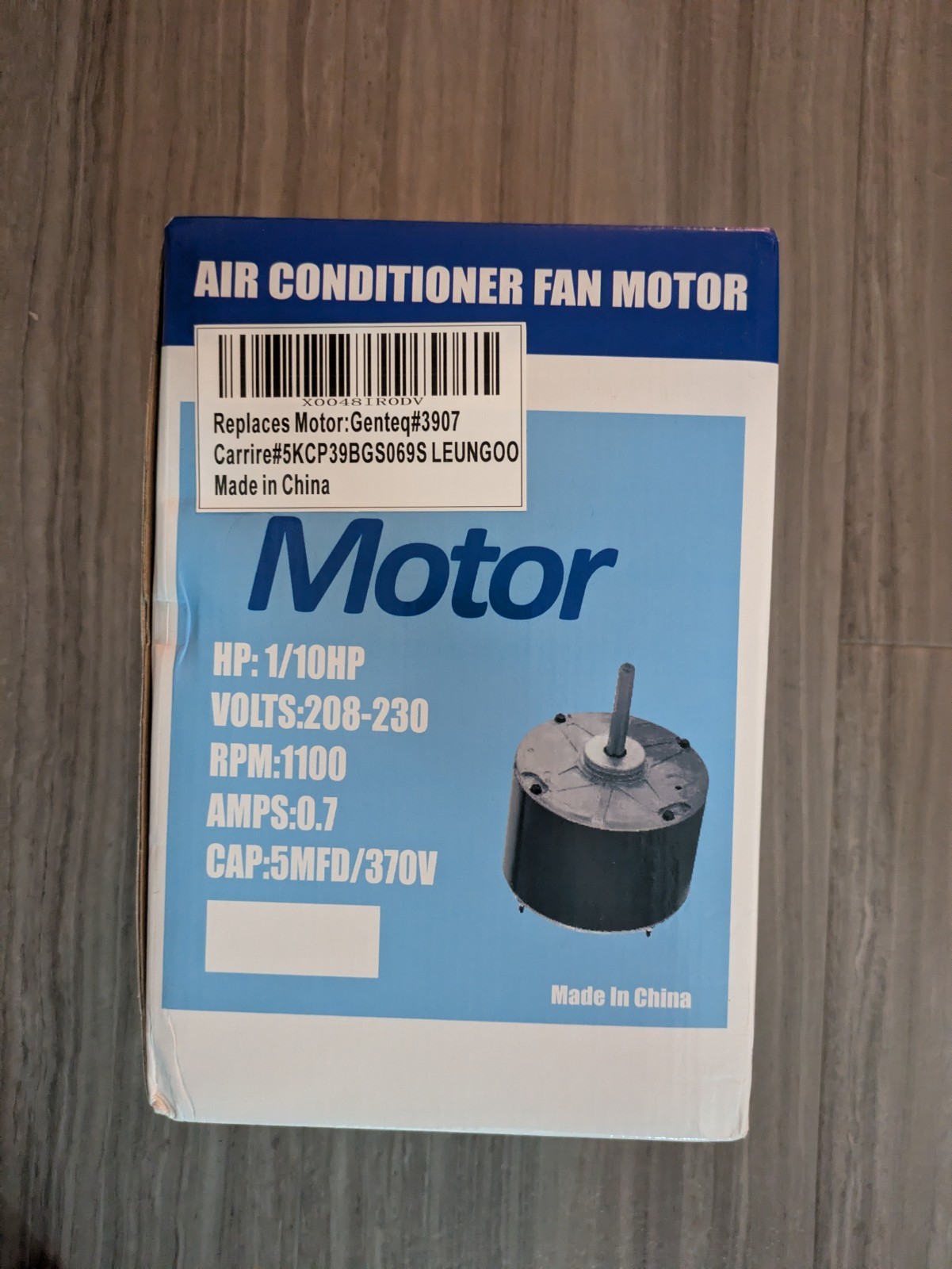 Air Conditioner Fan Motor Replacement Part Mod 5KCP39BGS069S