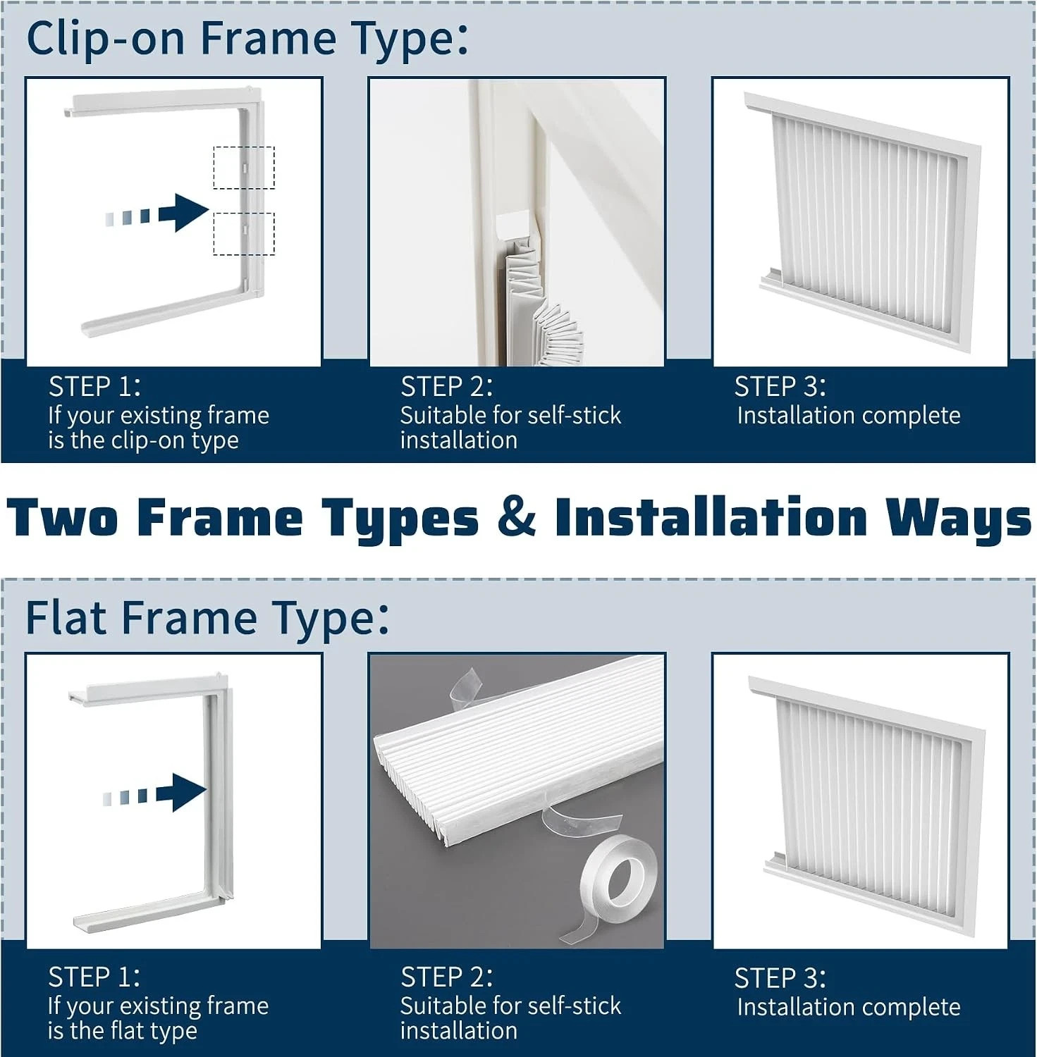 Window Air Conditioner Side Panels Kit 17″ H x 19 1 4″ W Extra Wide Window AC