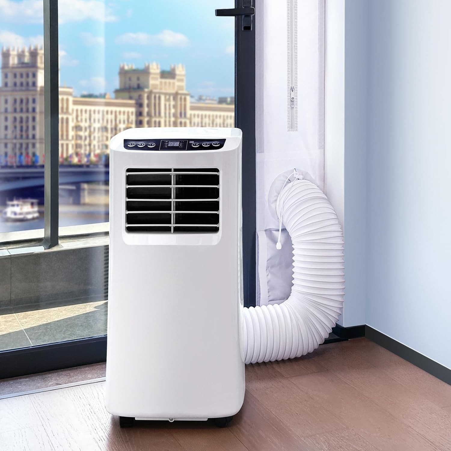 Portable Air Conditioner Sliding Door Vent Kit, 100% Sealing Sliding Door AC Ven