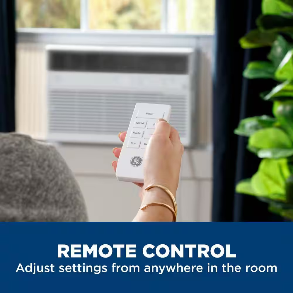 8,000 BTU Smart Window Air Conditioner for 350 Sq. Ft. in White with Wi-Fi and R
