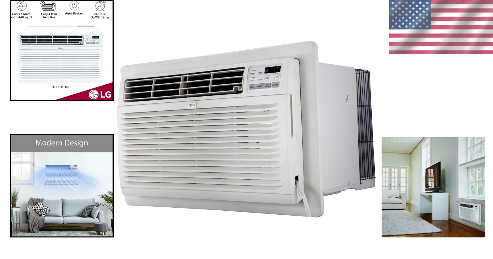 Luxurious 10,000 BTU Through Wall Air Conditioner for Effortless Cooling