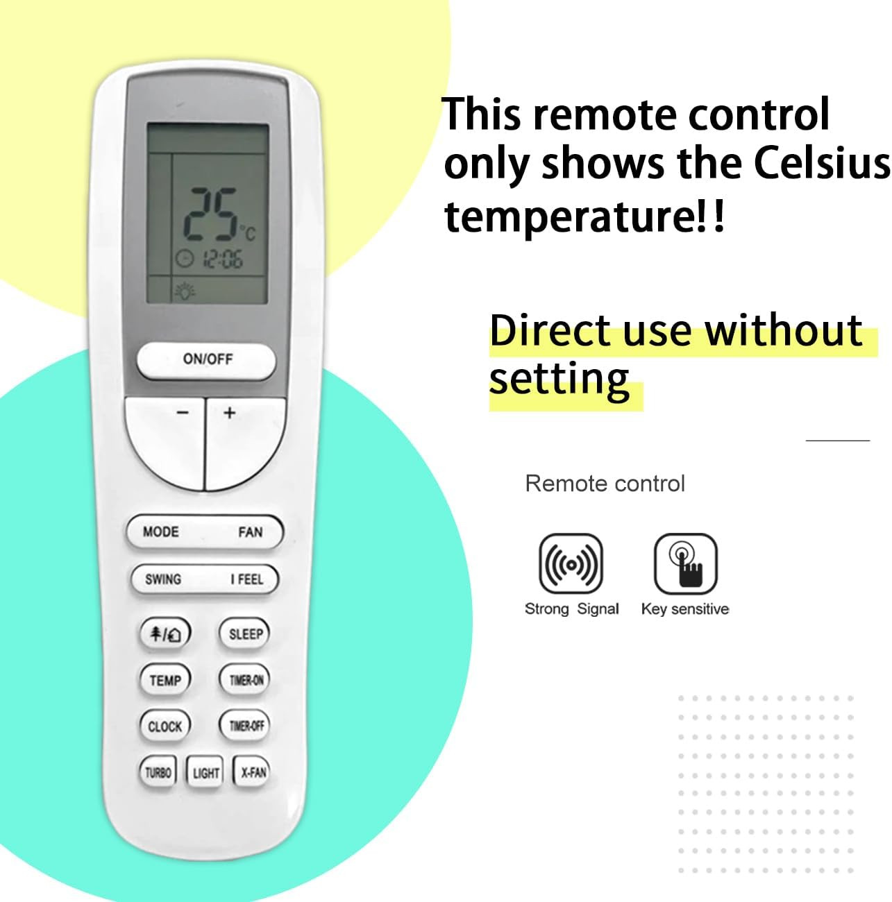 YAA1FB Replacement Remote Control for Lennox AC Air Conditioner YAA1FB YAA1FBF