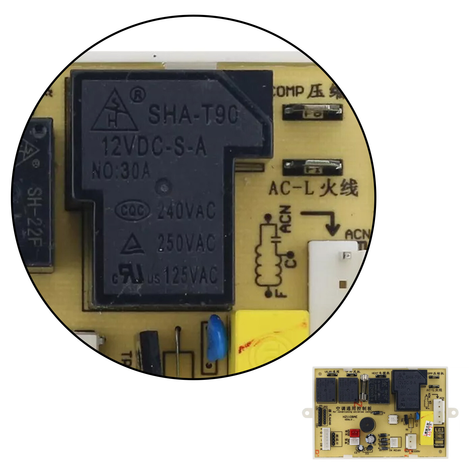 Universal Aircon Motherboard Split Type AC DC Inverter Wall Mount Control Board