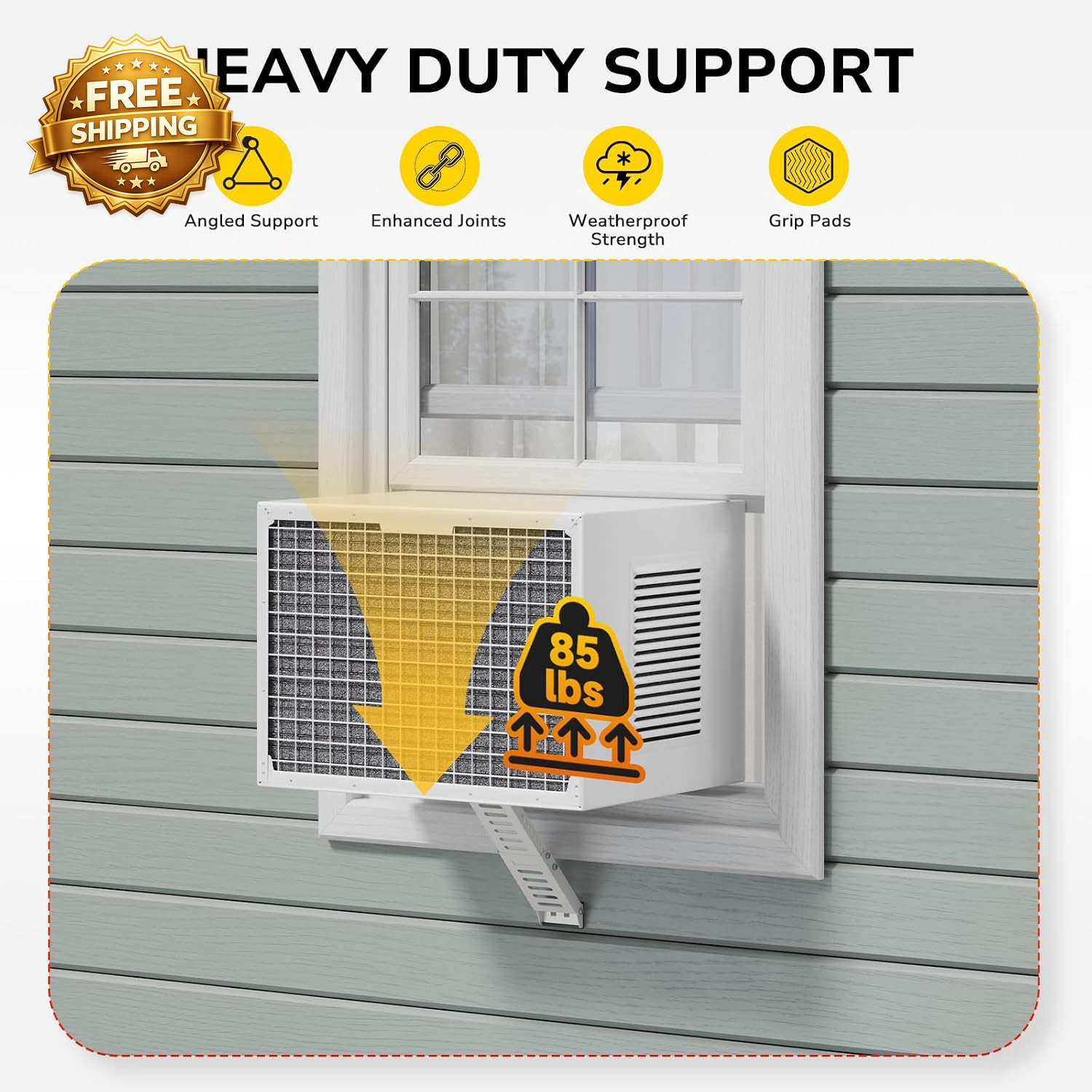 AC Window Air Conditioner Support Bracket Heavy Duty Window AC Bracket
