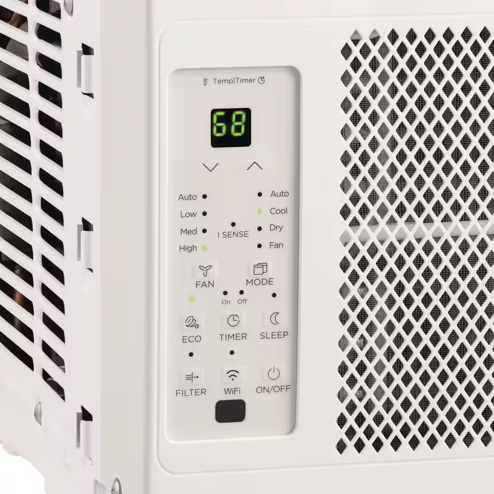 6,000 BTU 115-Volt Window Air Conditioner Cools 250 Sq. Ft. with Remote and Wi-F
