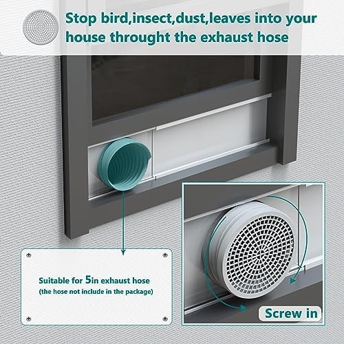 Daisypower Sliding Door Kit for Portable Air Conditioner,Adjustable Seal Panels