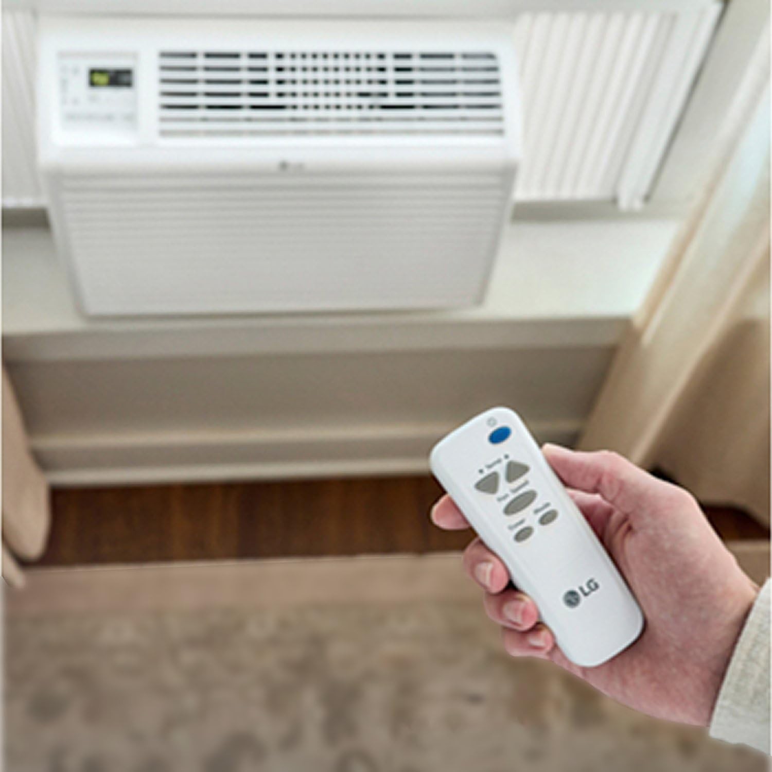 Window Air Conditioner 6000 BTU 115V 250 Sq.Ft LG LW6017R White Cools Sq.Ft.