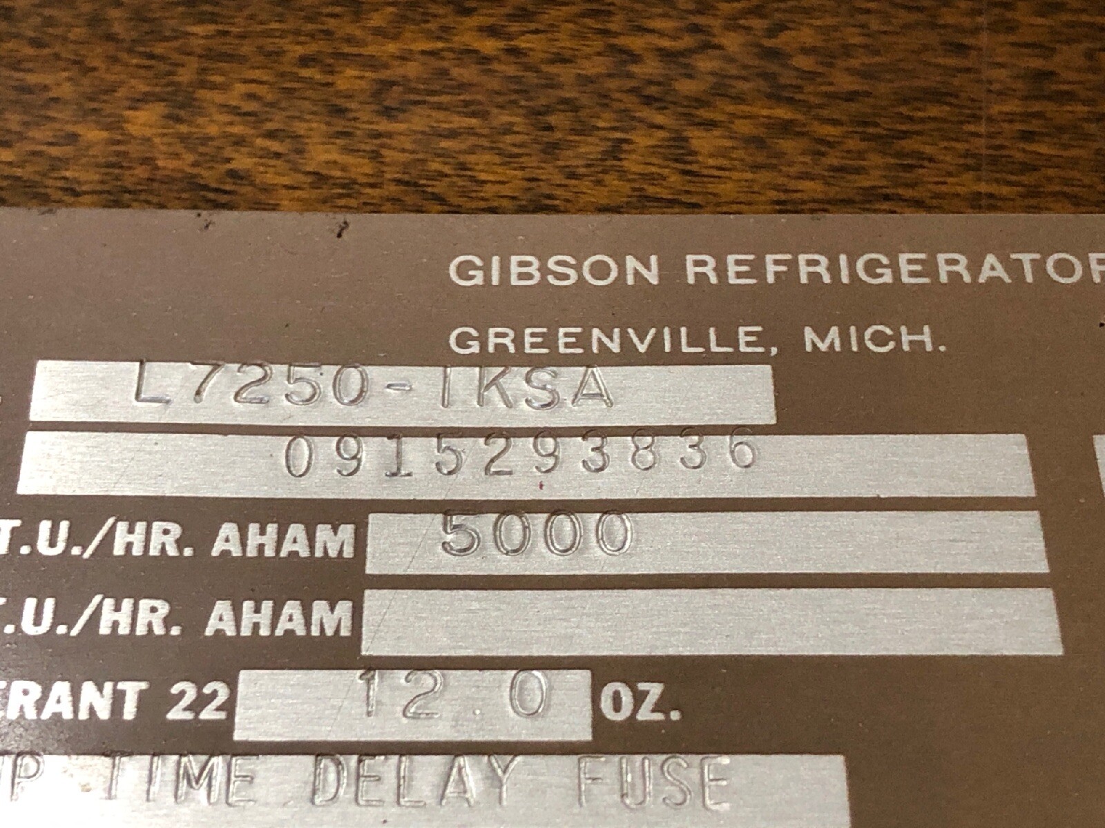 Gibson Air Condition Control Panel for Model L7250-1KSA 30 Day WTY Free Shipping