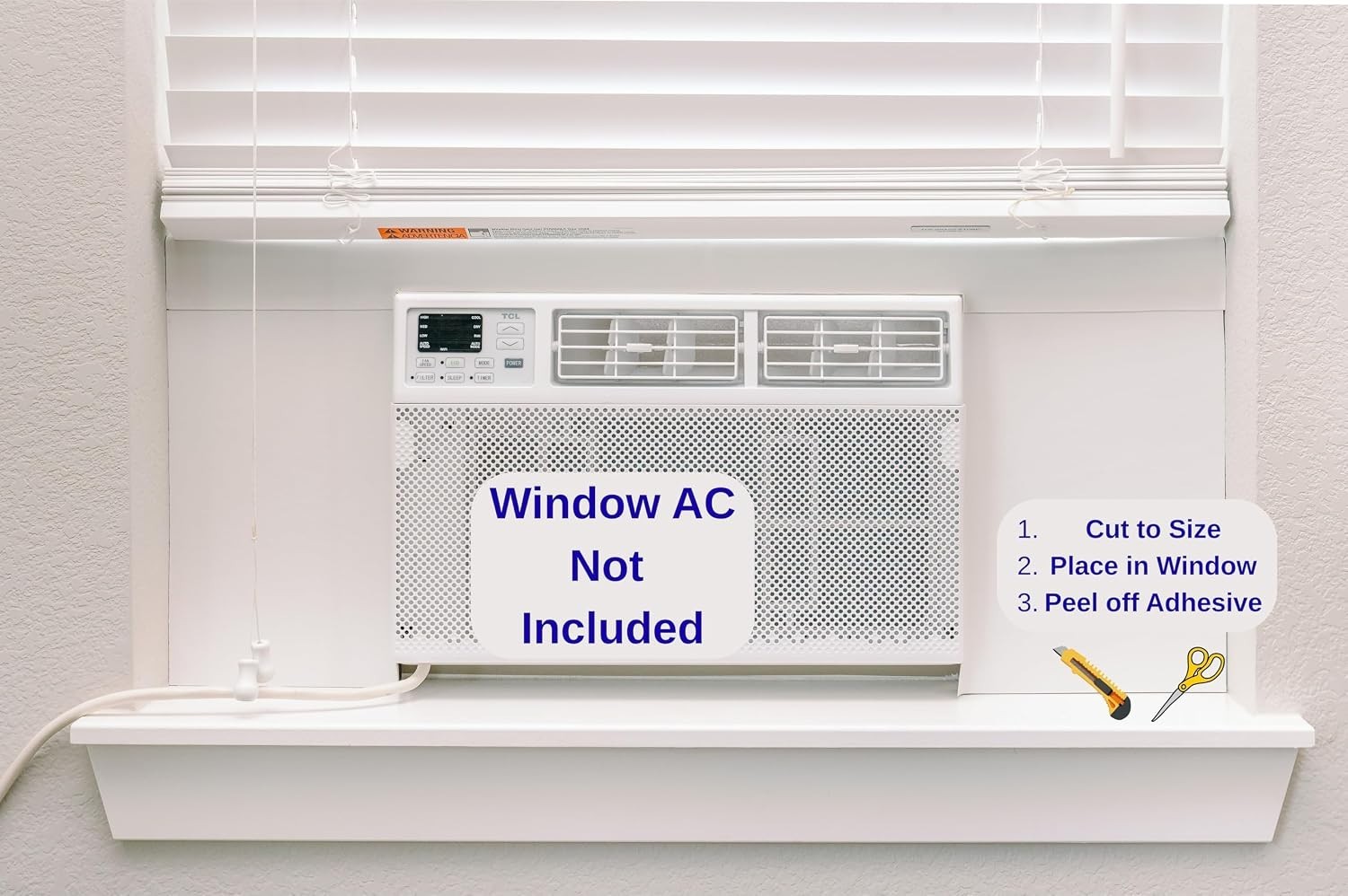 Window AC Side Panels for Winter & Summer