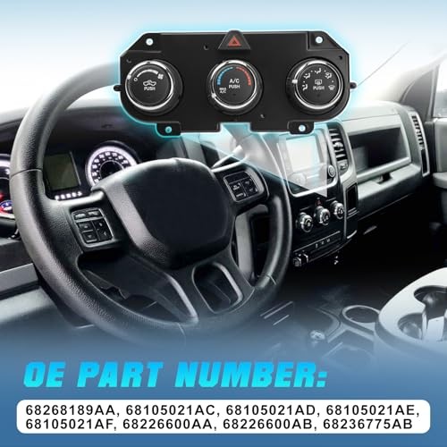 A/C Heater Climate Control Module Compatible with Ram 2500 3500 4500 5500#