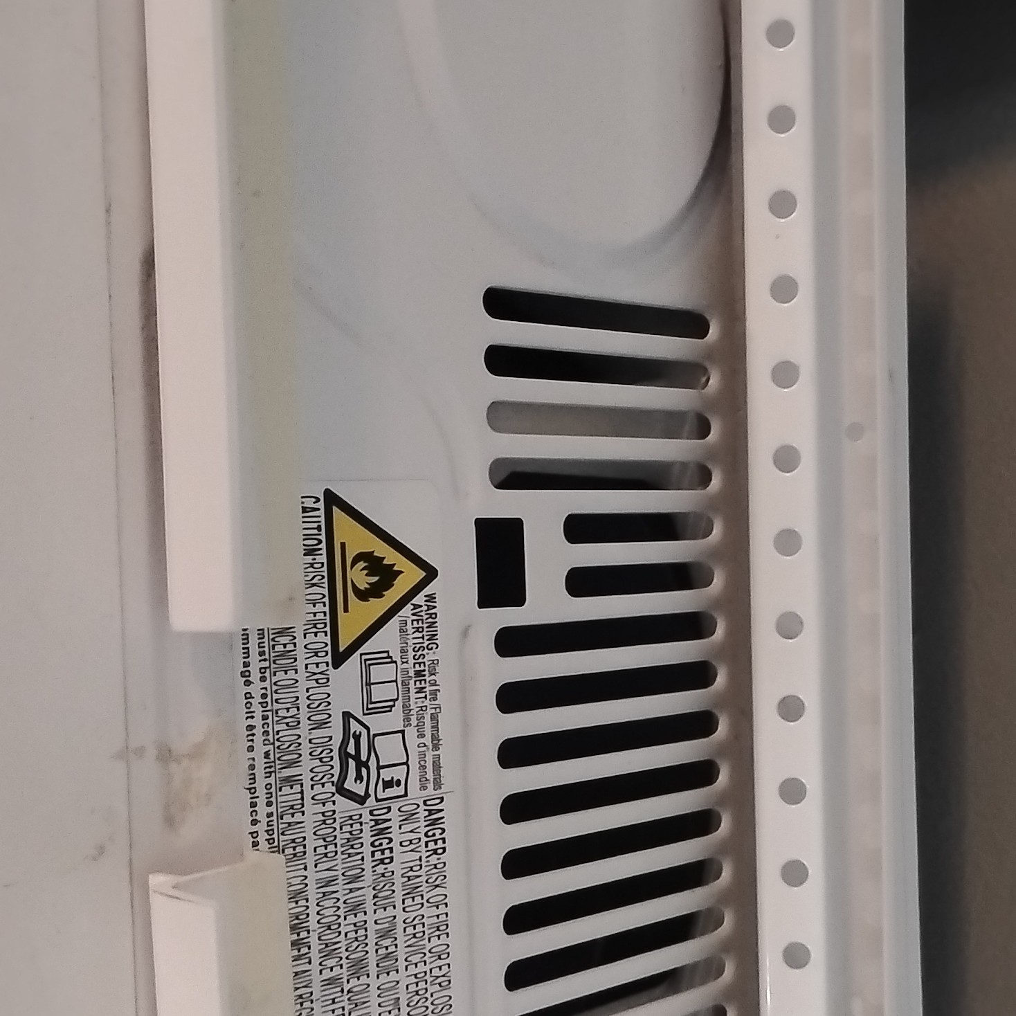 GE Window Air Conditioner Rotary Knob Controls White Fan Only Option 115V