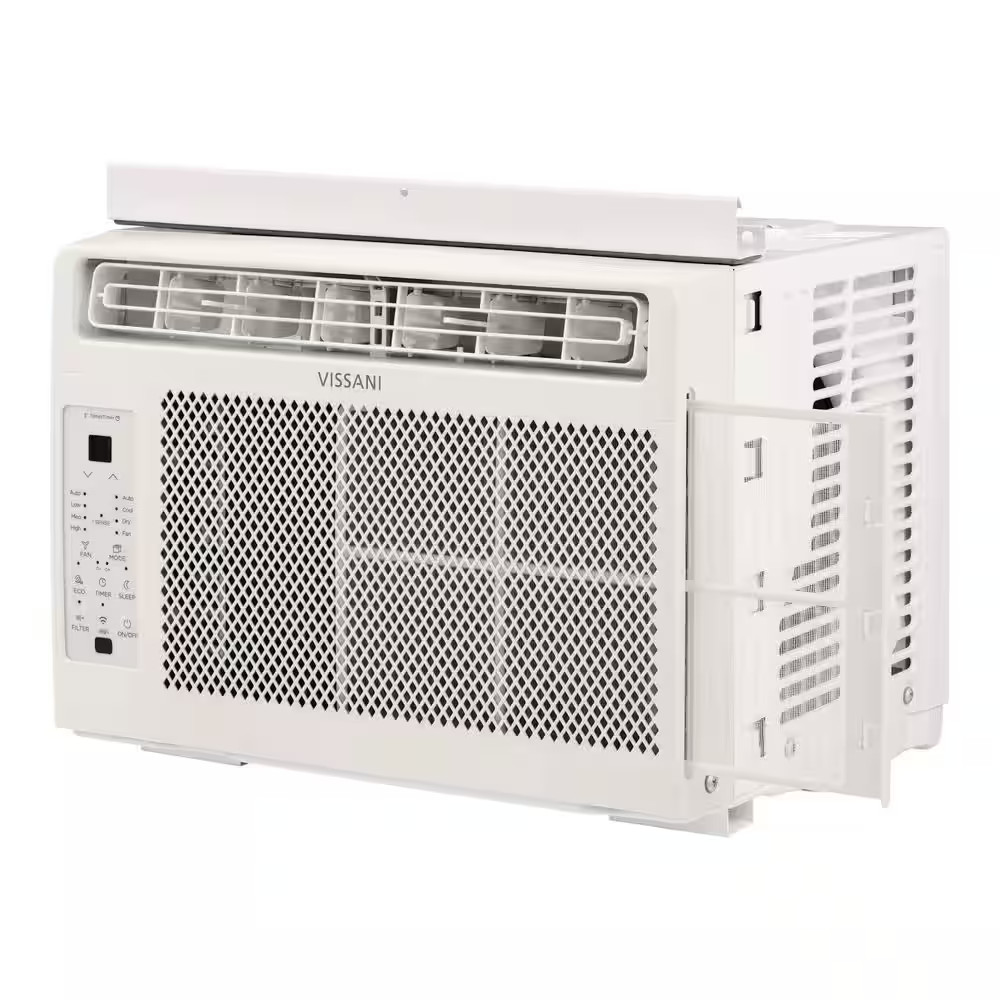 6,000 BTU 115-Volt Window Air Conditioner Cools 250 Sq. Ft. with Remote and Wi-F