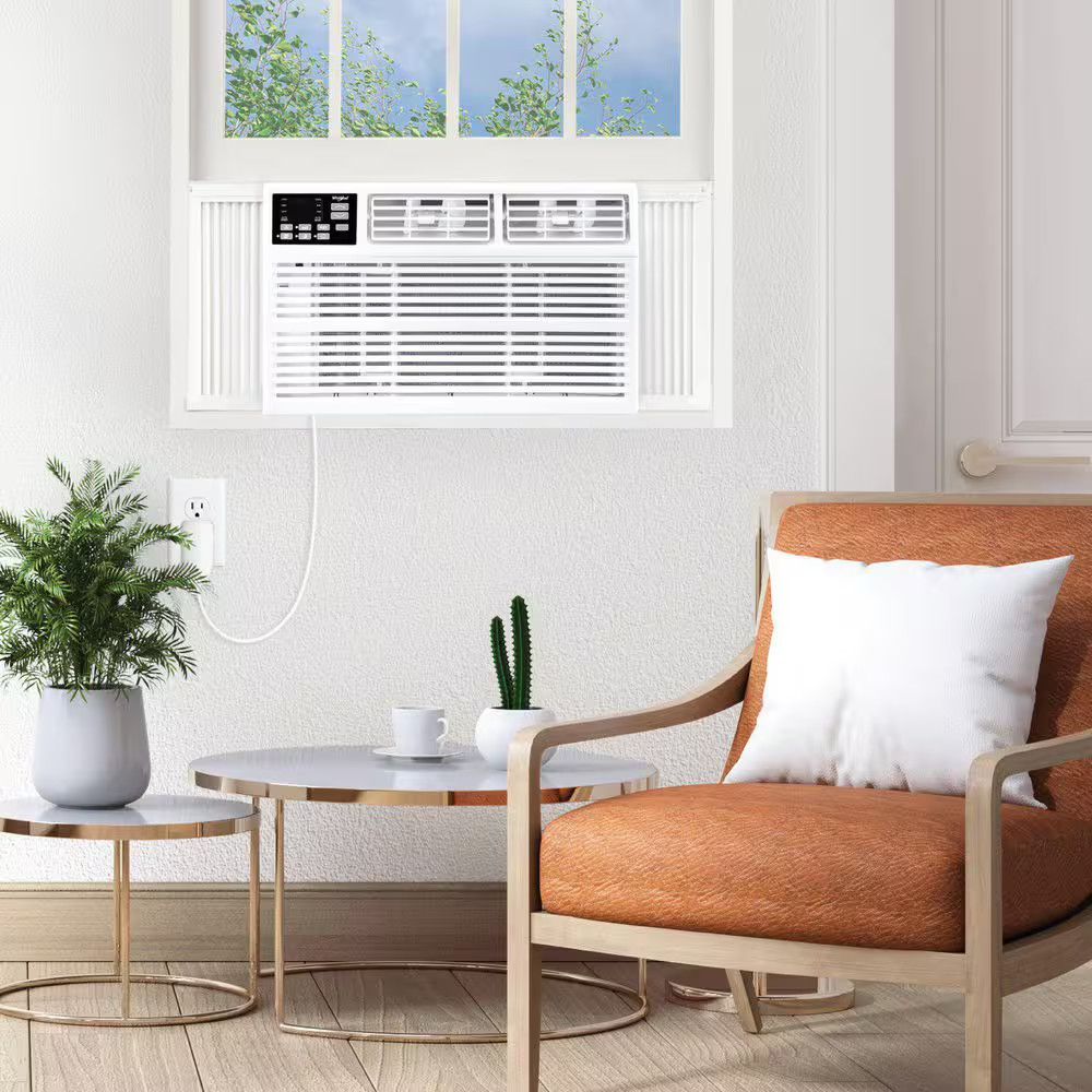 10,000 BTU (DOE) Window Air Conditioner Cools 450 Sq. Ft. with Remote in White