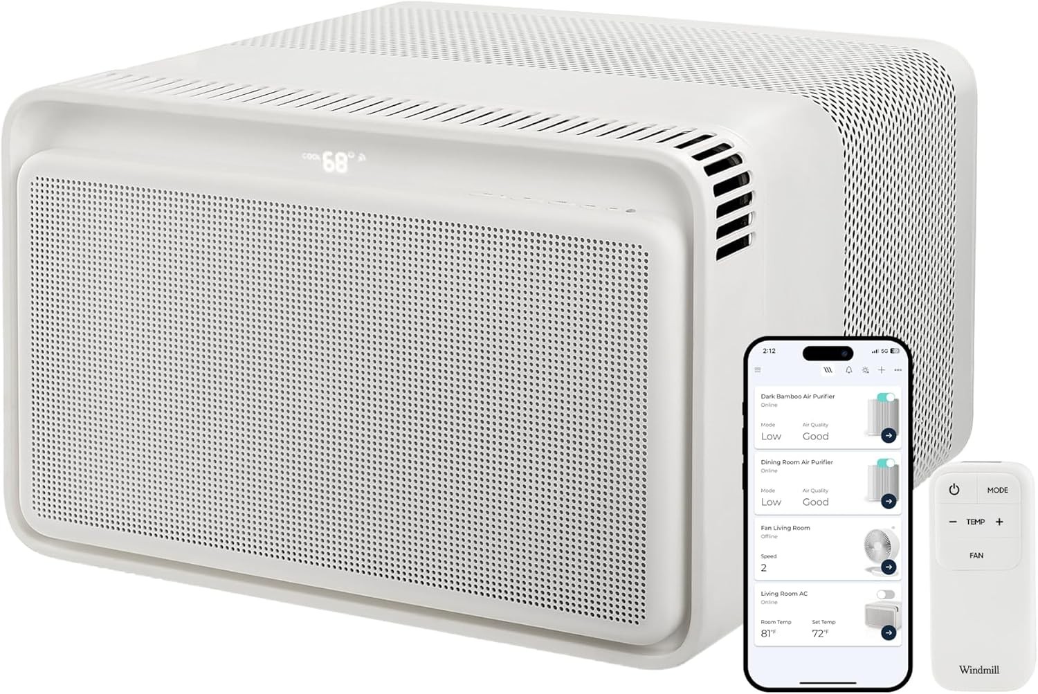 Windmill 8,000 BTU Quiet Window Air Conditioner